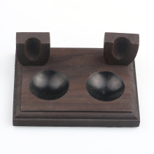 Cross-border new products handmade vintage wooden pipe rack  smoking accessories wholesale