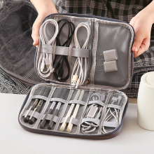 Waterproof Dustproof Double-Layer Travel Storage Bag with Accessories Organizer