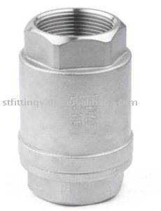 Full bore spring check valve