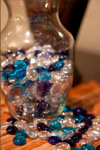 glass gems marbles decoration