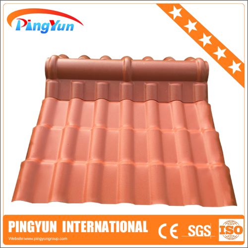 new plastic roof tile/plastic pvc roof tile