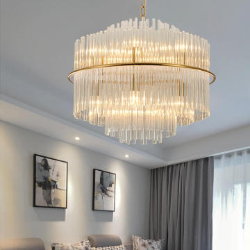 Luxury Crystal Chandelier Modern Glass Hanging Lamp