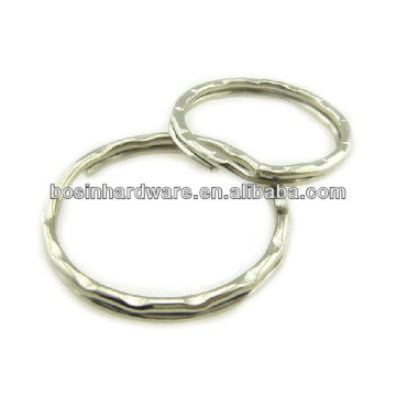 Fashion High Quality Metal Nickel Plated Steel Patterned Split Ring