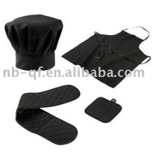 Black apron set
