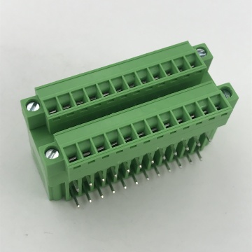 3.81mm pitch with flange double row terminal block