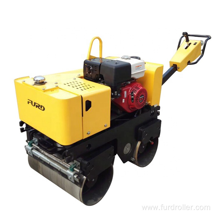 Promotion Cheap Price Hand Push Two Drums Vibratory Road Roller