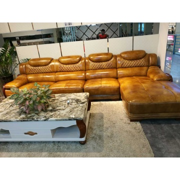 Nueva llegada de sofá de cuero moderno, sofá del estilo de Europa (A62)