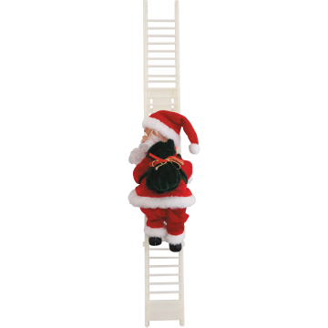 15CM CLIMBING LADDER SANTA CLAUS BATTERY OPERATED