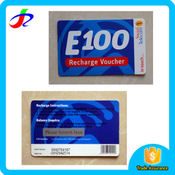 free sample card paper recharge voucher printing