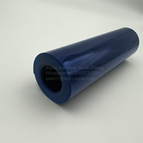 Lembaran Filem PVC Glossy Blue Glossy