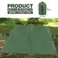 10ft Green Tarp Tent for Camping Backpacking Hiking