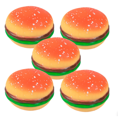 plastic soft TPR material squeeze toys hamburger