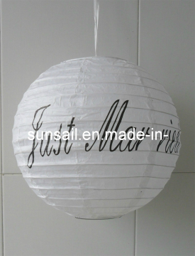 Just Married Wedding Decoration Paper Lantern