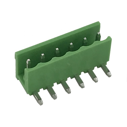 3.96mm pitch PCB terminal block 6pin 90degree