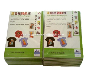 no cut transfer paper/inkjet heat transfer paper for fabric with pigment ink