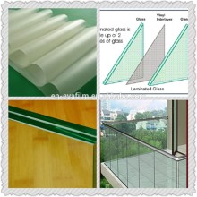 0.25/0.38mm super clear/high transparent EVA interlayer for glass lamination