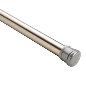 Adjustable 72 Inch Brushed Nickel Rustproof Shower Curtain Rod