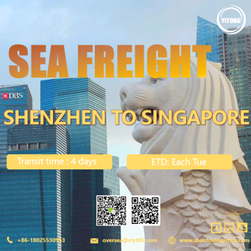 Tasa de carga del mar del océano de Shenzhen a Singapur