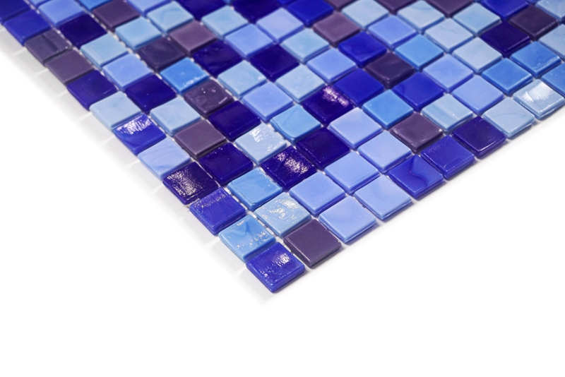 Colorful glass mosaic tiles