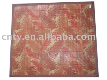 Anti-slip printed outdoor bamboo carpet