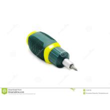 Green screwdriver plastic housing
