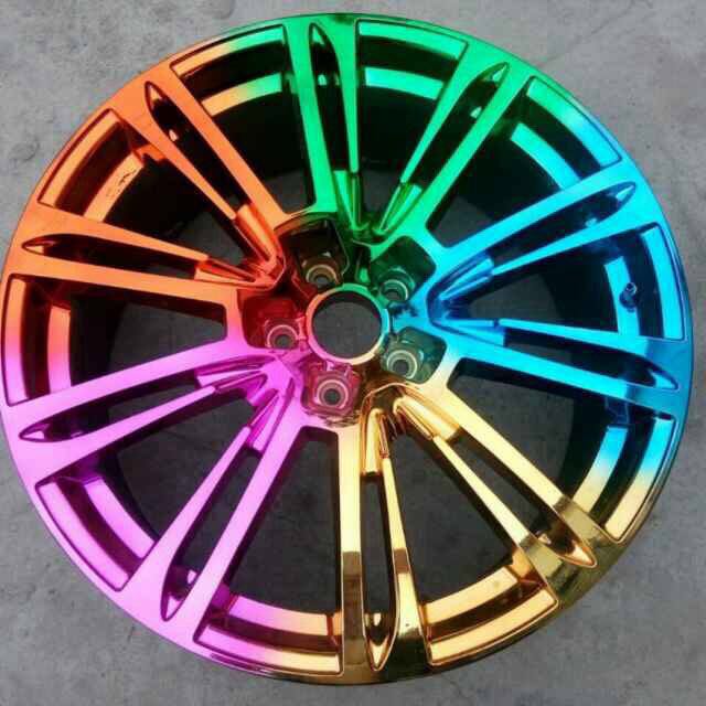 semburan pada kit chrome spray on chrome kit