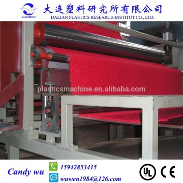 Plastic coil floor mat production line