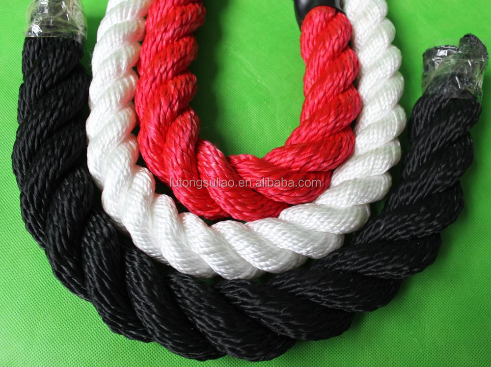 red, black, white color 30mm pp multifilament twisted rope