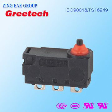 Waterproof pushbutton switch, waterproof micro switch 12v, zing ear micro switches, micro switch 12v