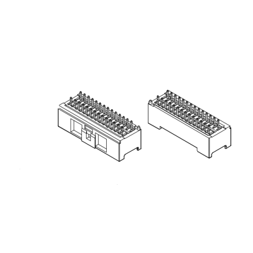 2.00mm Pitch 180 ° Wafer Connector Dip Series AW2014S-2XNP