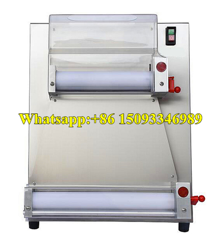home use pizza dough ball sheeter roller machine/pizza dough press roller/ 2 stage dough pressing rolling machine for pizza base