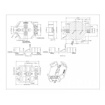 BT-M-G0-A-063 porte-cellules de monnaie pour CR2032 SMT