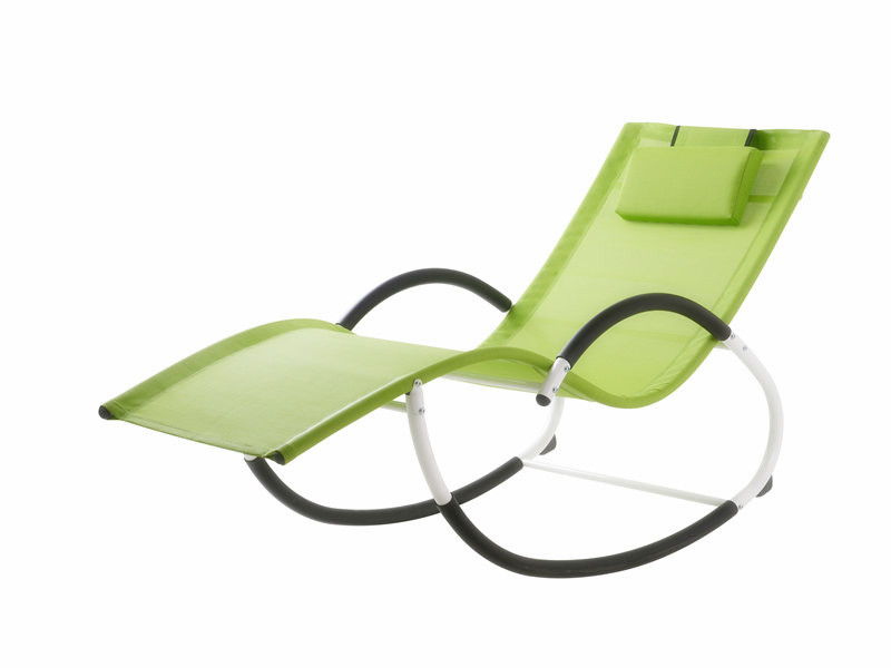 steel G shape rocking chair