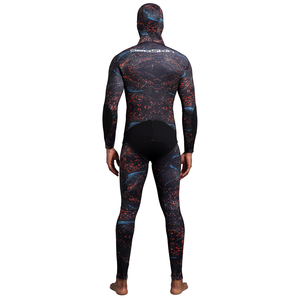 Seaskin Mens Camoflaged Hooded Spearfishing wetsuits