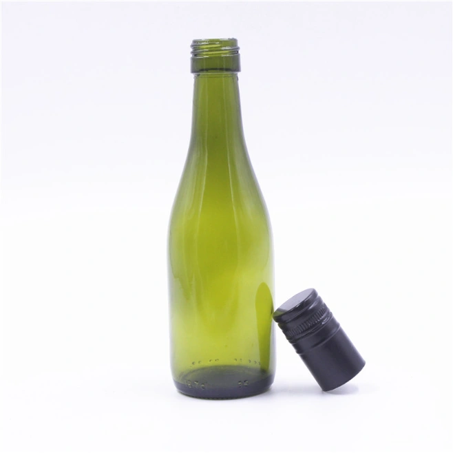 Classical Green Glass Wine Bottle, Spiral Glass Wine Bottle