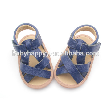 2016 New fashion simple kids sandals soft leather kids shoes children