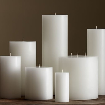 White Unscented Candles Plain White Candles