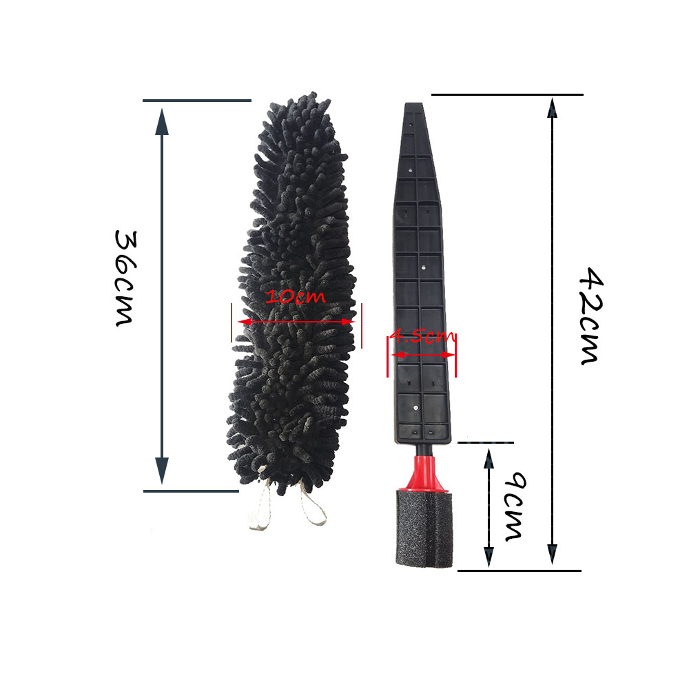 Car wheel cleaning brush,soft chenille tire detail wash brush