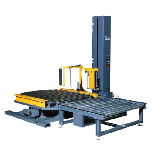 Full automatic on-line pallet wrapping machine