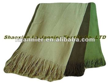 BF001-Herringbone Bamboo Fiber& Cotton Blended Throw,bamboo Fiber Throw, Bamboo Throw, Throw