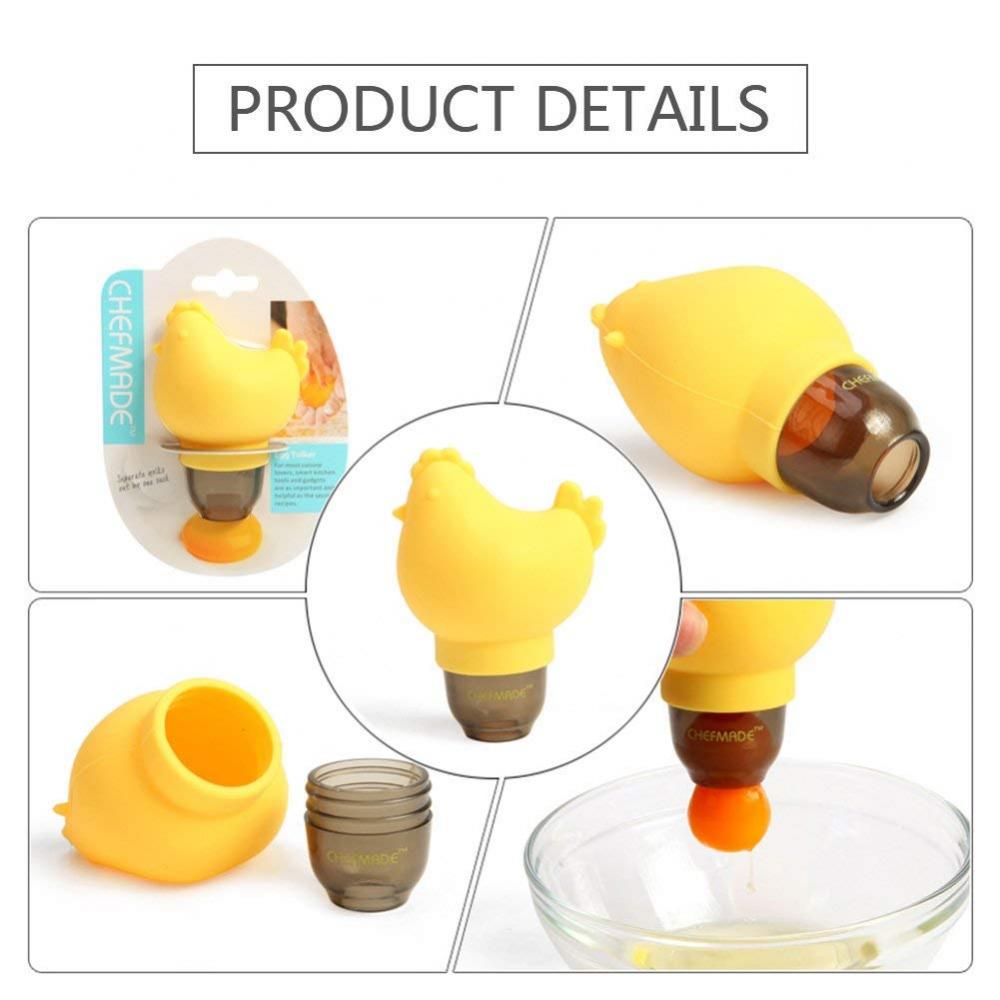 Silicone Chicken Laying Shaped Egg Yolk Separator