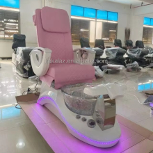 Modern Pink Salon Furniture: Manicure Chairs and Massage Foot Spas