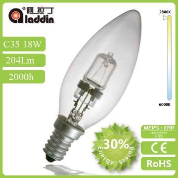 18W E14 C35 Candle Halogen Bulb