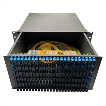 Cold-Rolled Steel 288 Ports 5U Apc Fiber Patch Panel