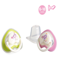 Flat Heart Shape နို့သီးခေါင်းကလေး Silicone Pacifier