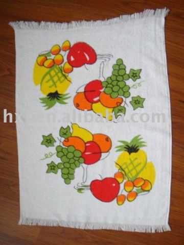 cotton printed cleaning towel