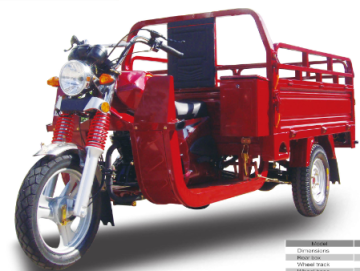Three wheel cargo tricycle with 150cc 175cc 200cc or 260cc