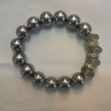 cheap simple pearl bracelet, stretch bead bracelets