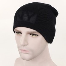 newest jacquard knitting no logo winter cap