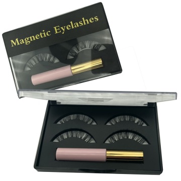 Silk mink eyelashes magnetic eyeliner natural looking false eyelashes